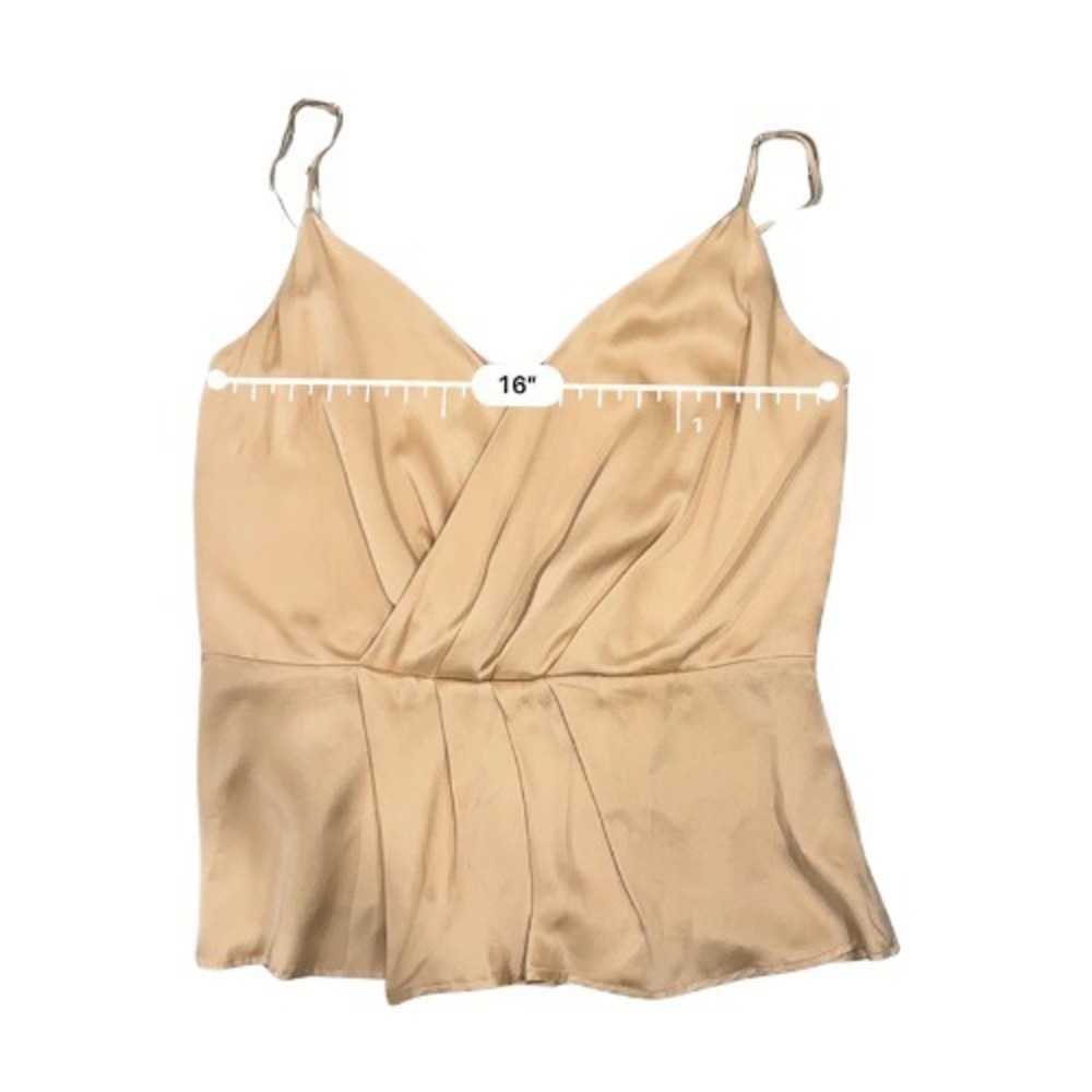 L'Agence Chiara Camisole Romantic Minimalist Tank Champagne M Layer Luxury Layer - Picture 13 of 14